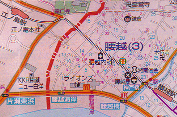 ���z�w����]�m���w�܂ł̒n�}