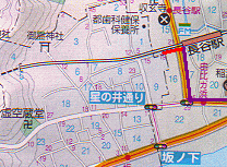 �g���l�����J�w���ӂ̒n�}